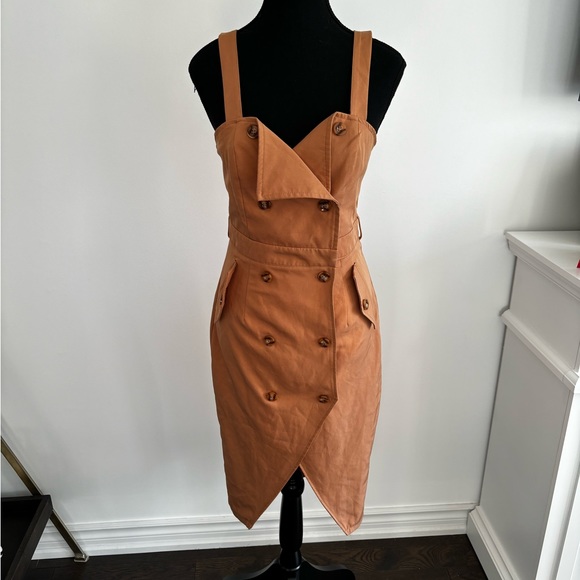 Mendocino Dresses & Skirts - Mendocino brand- Apeach- size M midi dress- sand colour with straps
